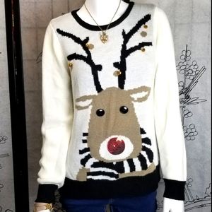 Holiday Time Medium 100% Acrylic Ugly Sweater